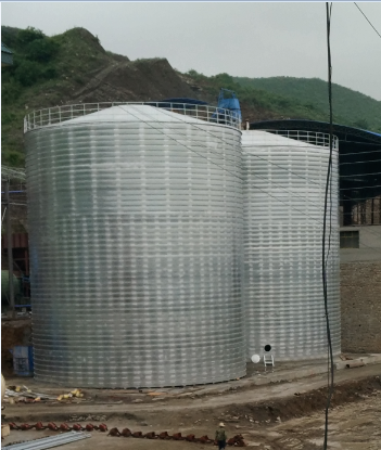 安康粮食钢板仓的安装全过程不用热焊接